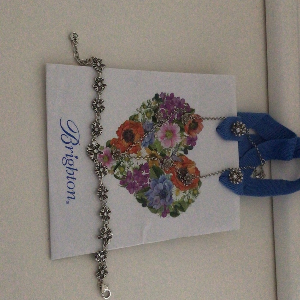 Brighton Floral Daisy Link Bracelet - Silver